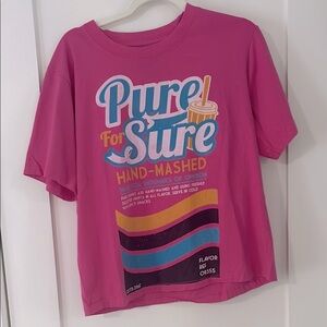 DIFFERENCE OF OPINION | Bright pink graphic tee size medium